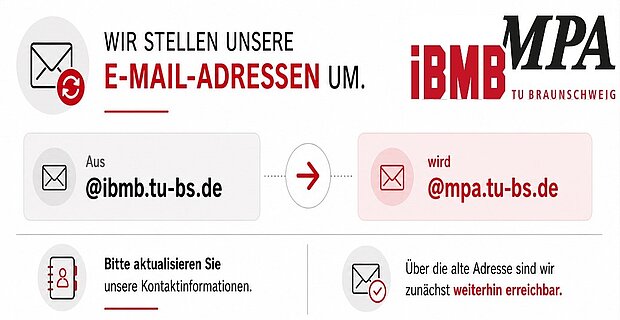 Wir ändern unsere E-Mail-Adressen